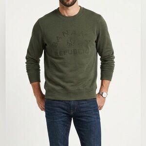 Banana Republic Men's Olive Crewneck Sweater